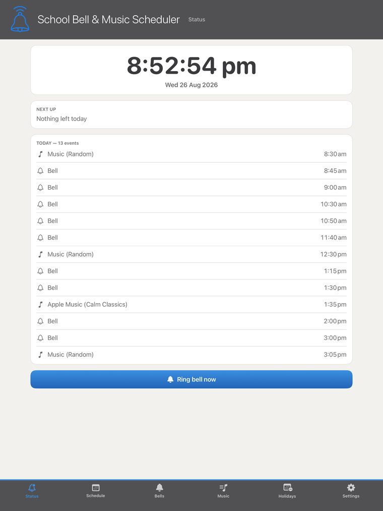 Status screen